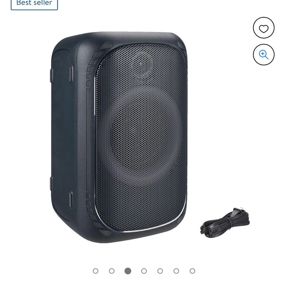 Black Portable Bluetooth Speaker